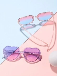 2 Pcs Girls' Little Kids Love Fashion Sunglasses