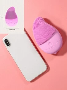 Instrumento De Limpieza Eléctrico De Silicona Y Cable De Carga - Rosa Pálido - Ver 7