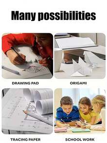 White Drawing Paper Roll - 10m Art Paper Roll (44CM X 10M) Painting Sketching Paper For Easel Paper, Bulletin Board Paper, Wall Art, Gift Wrap - White - View 4