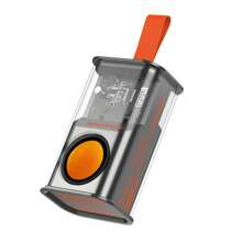 A36 Horn Wick Shake Bass Surround Stereo Transparent Wireless Bluetooth Speaker Audio Player - Grey - View 1