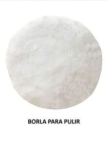 2 borlas de 10 pulgadas para pulidora de 10 pulgadas borla para pulir y borla para encerar ajuste con resorte - Blanco - Ver 3