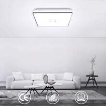 Minimalist Square LED Ceiling Light For Bedroom Lamparas De Techo Lighting Living Room Ceiling Lamp Indoor Decoration - White - View 4