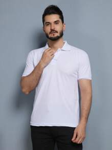 Men Polo Shirts - White - View 2