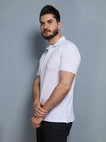 Men Polo Shirts - White - View 5