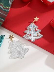 MESTILO 1 Đôi Hoạt Hình Acrylic Nhiều Màu Sắc Cây Giáng Sinh Bông Tai Ngôi Sao Thích Hợp Cho Nữ Tiệc Giáng Sinh - Đầy màu sắc - Xem 2