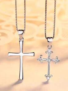 S925純銀吊墜項鍊,韓國風格,簡約時尚的鎖骨鍊,男士禮服 - 純銀男手鍊 - 查看 10