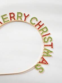 1pc Christmas Rhinestone Headband - Multicolor - View 3