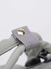 1pc Solid Color Decorative Nylon Baby Bottle Holder With Zipper, Large Capacity And Portable, Suitable For Moms' Daily Use - Green - View 6