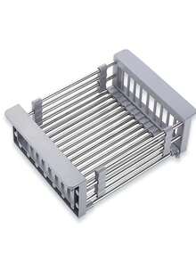 1入組不銹鋼水槽過濾器藍色滲水籃碗及碟架,適用於廚房使用 - 淺灰色 - 查看 6