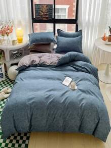 Đơn giản Màu thuần Kim đôi Chăn bông Che phủ - Nhiều màu - Xem 6