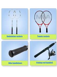 1pc Badminton Racket Dragon Bone Hand Glue And Anti-sweat Absorbing Grip Tape For Tennis Racket, Equipment - Blue - View 4