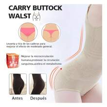 Faja Reductora Moldeadora Pecho Y Abdomen, Abrir Hacia Abajo - Albaricoque - Ver 5