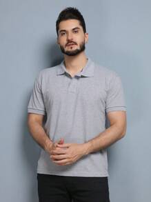 Men Polo Shirts - Gris Claro - Ver 3