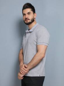 Men Polo Shirts - Gris Claro - Ver 4