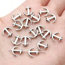Metal Alloy Silver Charm Pendant Beads For DIY Handmade Bracelets, Necklaces Earrings, DIY Jewelry Accessories, Assorted Varietie - Rhodium - View 24