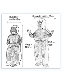 1入組防水充氣綠色外星人裝,適用於表演、派對、角色扮演和惡作劇。配備空氣泵,適合青少年使用 - 綠色 - 查看 3