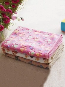 1 Miếng Mềm mại Và Ấm áp Lông cừu san hô Chăn thú cưng Với Chân chó In Đối với Nhỏ bé Và Kích thước trung bình Mèo Và Chó , Thích hợp Đối với Bốn Đến Ngủ Và Nghỉ ngơi ( Nâu ) - màu nâu - Xem 9