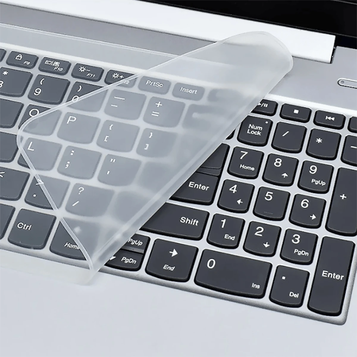 Universal Keyboard Film Protector Silicone Keyboard Cover For Laptop Desktop Computer Dust-proof - Clear - View 1