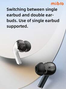 Mibro Micro M1 TWS 藍牙耳機 4 揚聲器 IPX4 防水觸控運動無線 HiFi 立體聲 ENC 降噪耳塞 白色 - 白色 - 查看 5
