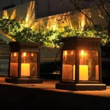 Faroles solares para exteriores, iluminación de jardín exterior para senderos, patios y jardines - Amarillo - Ver 2