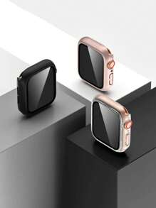 3pcs New Transparent Pc + Tempered Glass Integrated Protective Case, Compatible With Apple Watch Series 6/7 - Multicolor - View 4