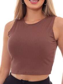 Women Tank Tops & Camis - 淺灰色 - 查看 3