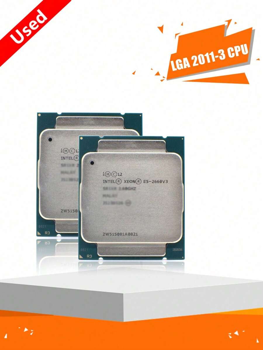 Intel Xeon E5 2660 V3處理器sr1xr 2.6ghz 10核105w Socket Lga 2011-3 Cpu桌面處理器cpu電腦零件pc遊戲 - 白色 - 查看 1