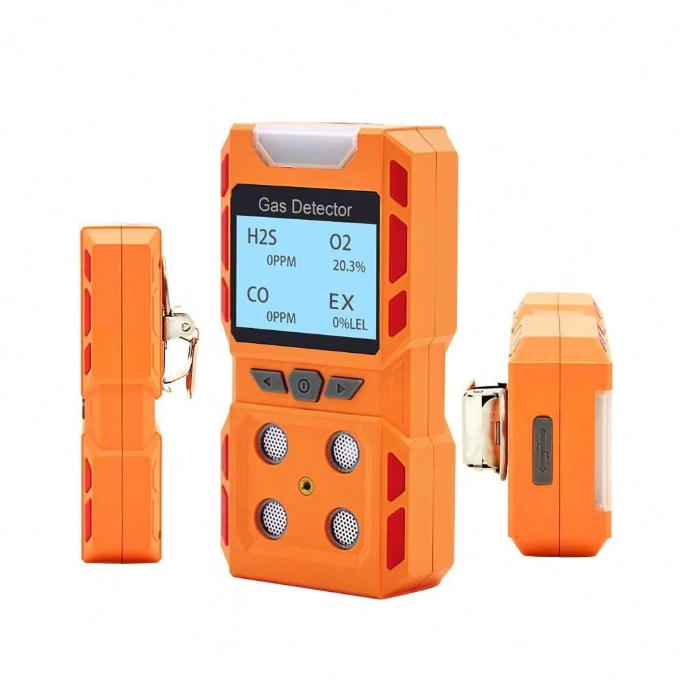 4-in-1 (ex/h2s/co/o2) Portable Gas Detector With Imported Sensor And ...