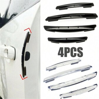 4 Pack Car Sticker Door Edge Guards Trim Molding Protection Strip Scratch Protector Car Crash Barriers Door Guard Collision Universal