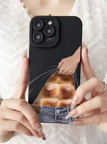 有趣的1入組黑色新奇ABS肌肉質地＆皮膚友好的TPU手機殼，全覆蓋＆防摔，適用於iPhone型號 - 彩色 - 查看 4