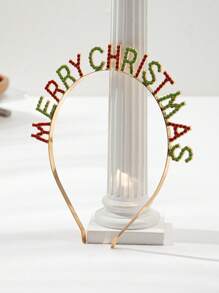 1pc Christmas Rhinestone Headband - Multicolor - View 2