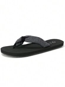 STQ Chanclas para Mujer Playa, cómodas Esterillas de Yoga Sandalias de Verano - Negro - Ver 1