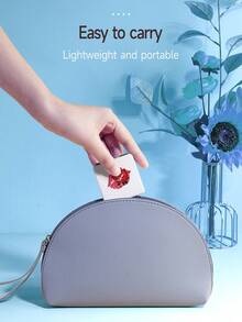 可摺疊口袋化妝鏡,1入組玫瑰唇印花紋方形雙面超薄化妝鏡,桌面鏡,便攜旅行鏡 - 給女性、女孩的禮物,適用於女人、母親、妻子、姊妹、少女、女朋友等 - 彩色 - 查看 6