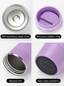 1pc Coffee Mug Thermal Stainless Steel Vacuum Bottle And Insulated Car Cup Portable Water Bottle For Students Back To School