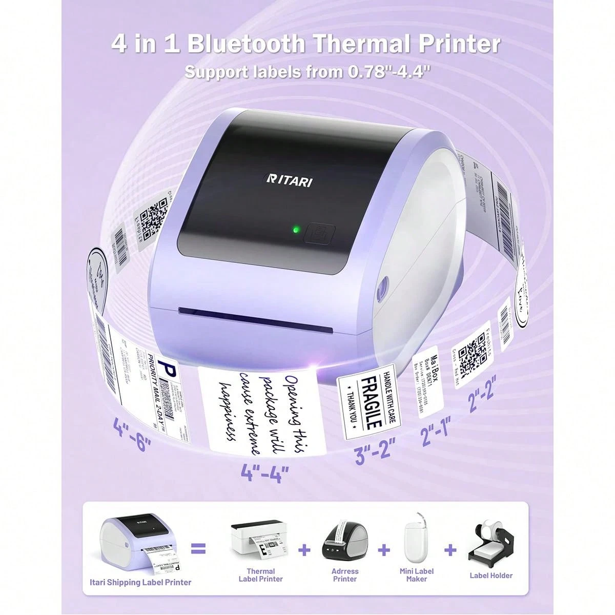 Phomemo Bluetooth Thermal Label Printer Shipping Label Printer For