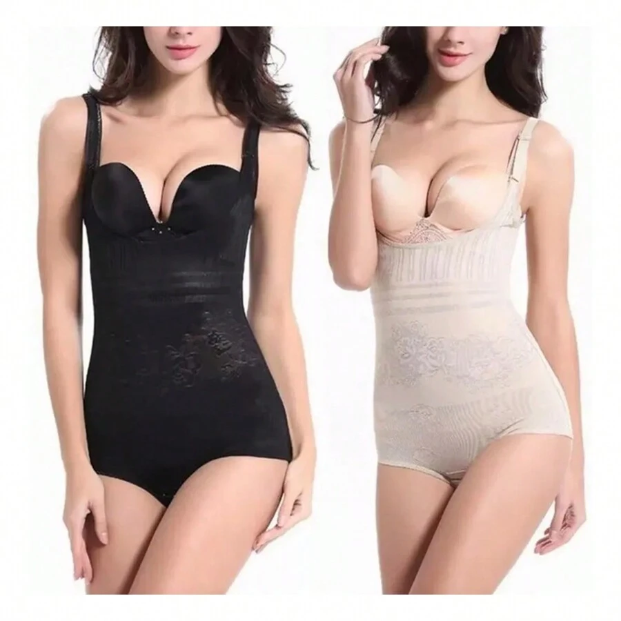 Faja Reductora Moldeadora Pecho Y Abdomen, Abrir Hacia Abajo - Albaricoque - Ver 1