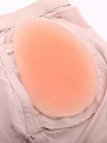 女式矽膠墊提臀內褲 - 米色 - 查看 4