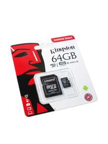 Tarjeta de memoria con adaptador SD 64GB - Negro - Ver 1