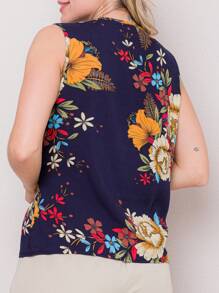 Women Tank Tops & Camis - 藏蓝色 - 查看 2