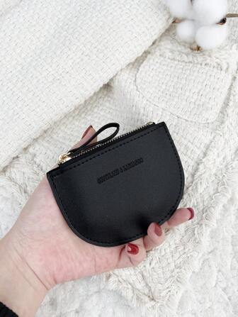 SOUTHLAND&KANGAROO Black Letter Embossed Small Wallet Coin Pocket Small Purse Bifold Slim Wallet Thin Lightweight Multi Layer Portable ID Card Money Card Malist Fashion Modern For Anniversary For On Valentine Day For Birthday Gift For Gift For Couple For Girls For Lady For Female Bag School Supplies For School Dorm Room & Back To School Gift Bag Present Wristlet Wallet Card Holder Wallet Business Card Holder Credit Card Holder Women For Women Mini Wallet Card Wallet