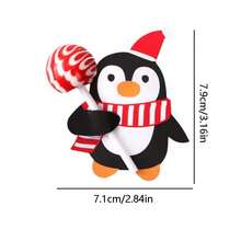 1套隨機風格聖誕糖果禮品包裝 - 聖誕老人和企鵝棒棒糖包裝、裝飾卡片和吊牌（50入組） - 彩色 - 查看 5