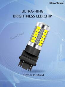 1入式汽車led雾燈3157-5730-33smd,高亮度白色霧燈刹車燈,寬電壓穩流10v-24v - 白色 - 查看 2