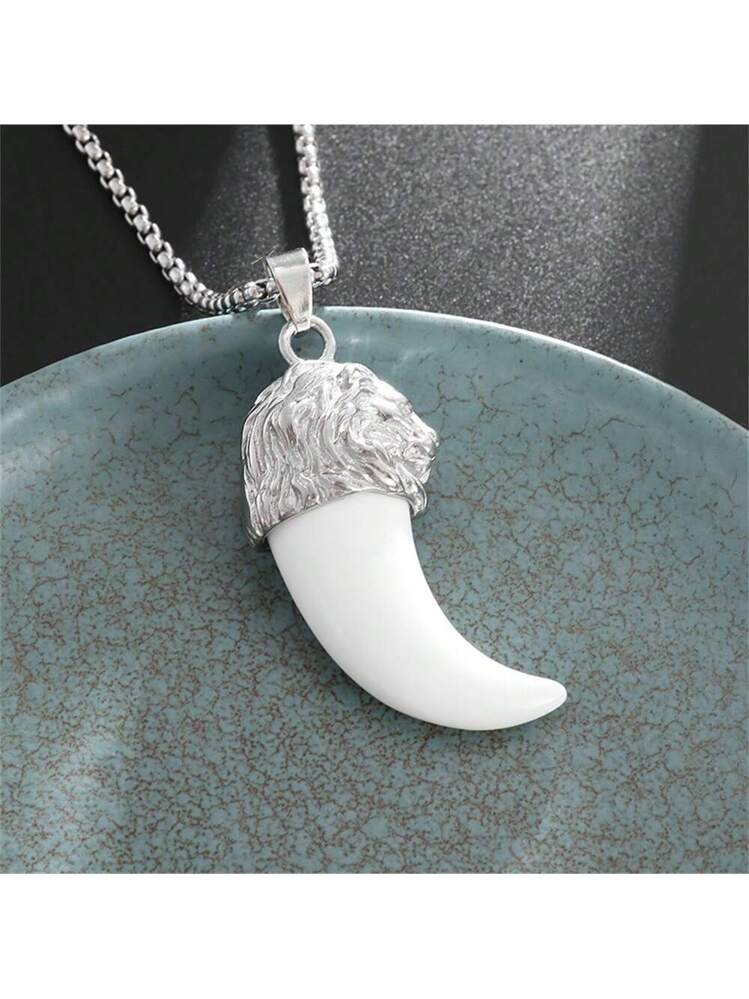 オオカミの牙 ペンダント ネックレス マルチカラー | SHEIN JAPAN