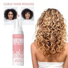 Mousse para rizar el cabello de 150 ml para rizos realzados y rebotantes - Rosa - Ver 1