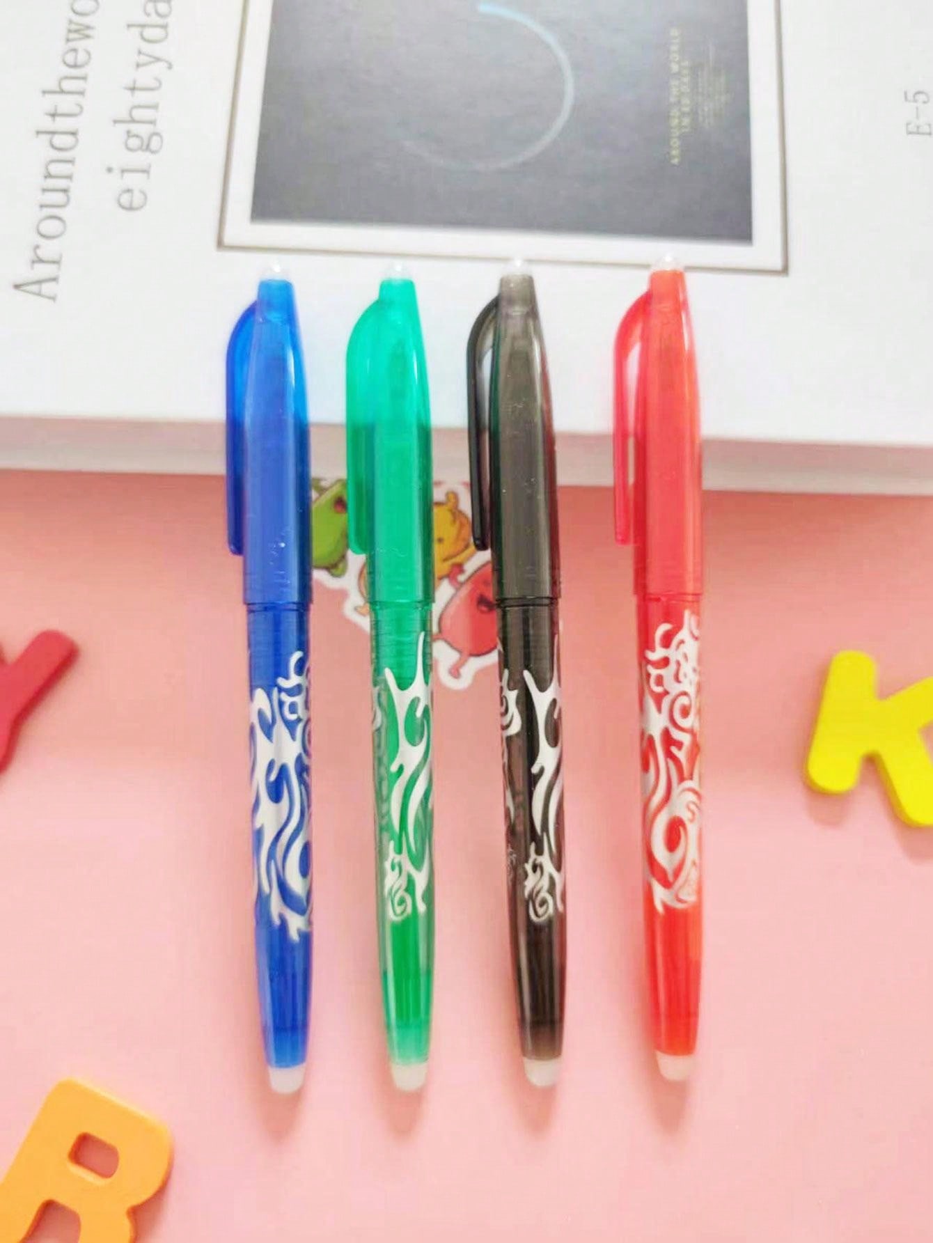 4pcs Colorful Erasable Ballpoint Pens SHEIN USA