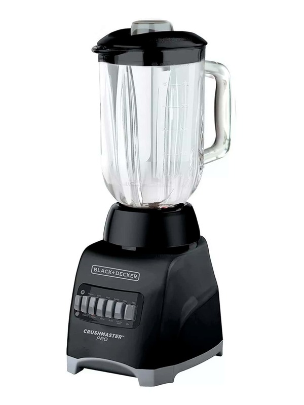 Licuadora Crushmaster Pro De 1.25 Litros Con Vaso De Vidrio Marca Black+decker