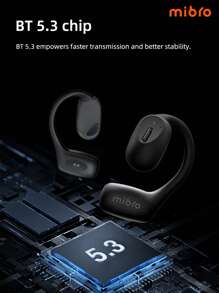 Mibro Micro O1 Sport Earbuds Bluetooth ENC HD Call Wireless Earphone 800mAh IPX6 Waterproof Open Ear Running Headphone With Microphone Black - Black - View 6