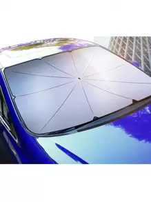 Car Heat Insulation Sunshade Umbrella - Black - View 4