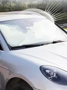 Car Heat Insulation Sunshade Umbrella - Black - View 5