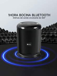 Mini Bocina Portátil Bluetooth 5.0 Radio Fm - Negro - Ver 2